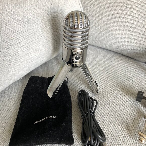 Bundle SAMSON Meteor Microphone USB + NEUMA Scissor Arm Stand With Pop Filter - Picture 6 of 11